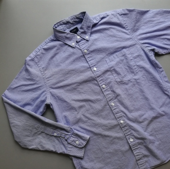 J. Crew Other - J. Crew Pinstripe Oxford-style Dress Shirt